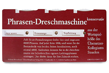 PHRASEN-DRESCHMASCHINE